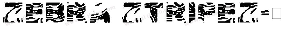 Zebra Ztripez字体转换